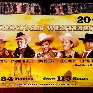 84 movies over 113 hours of American westerns on DVD